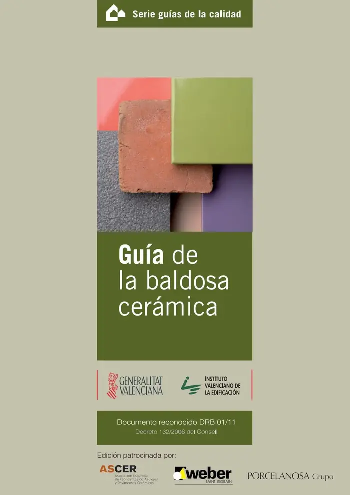 Portada de Guía de la baldosa cerámica